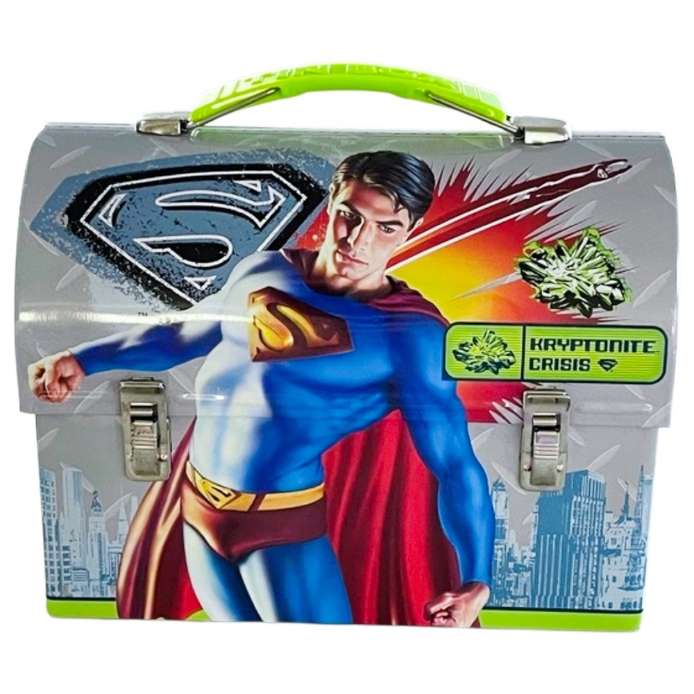 2006 Superman DC Comics Kryptonite Crisis 7 Tin Box Lunchbox